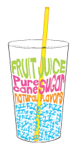 70% pure natural fruit juice and 30 percent sparkling water